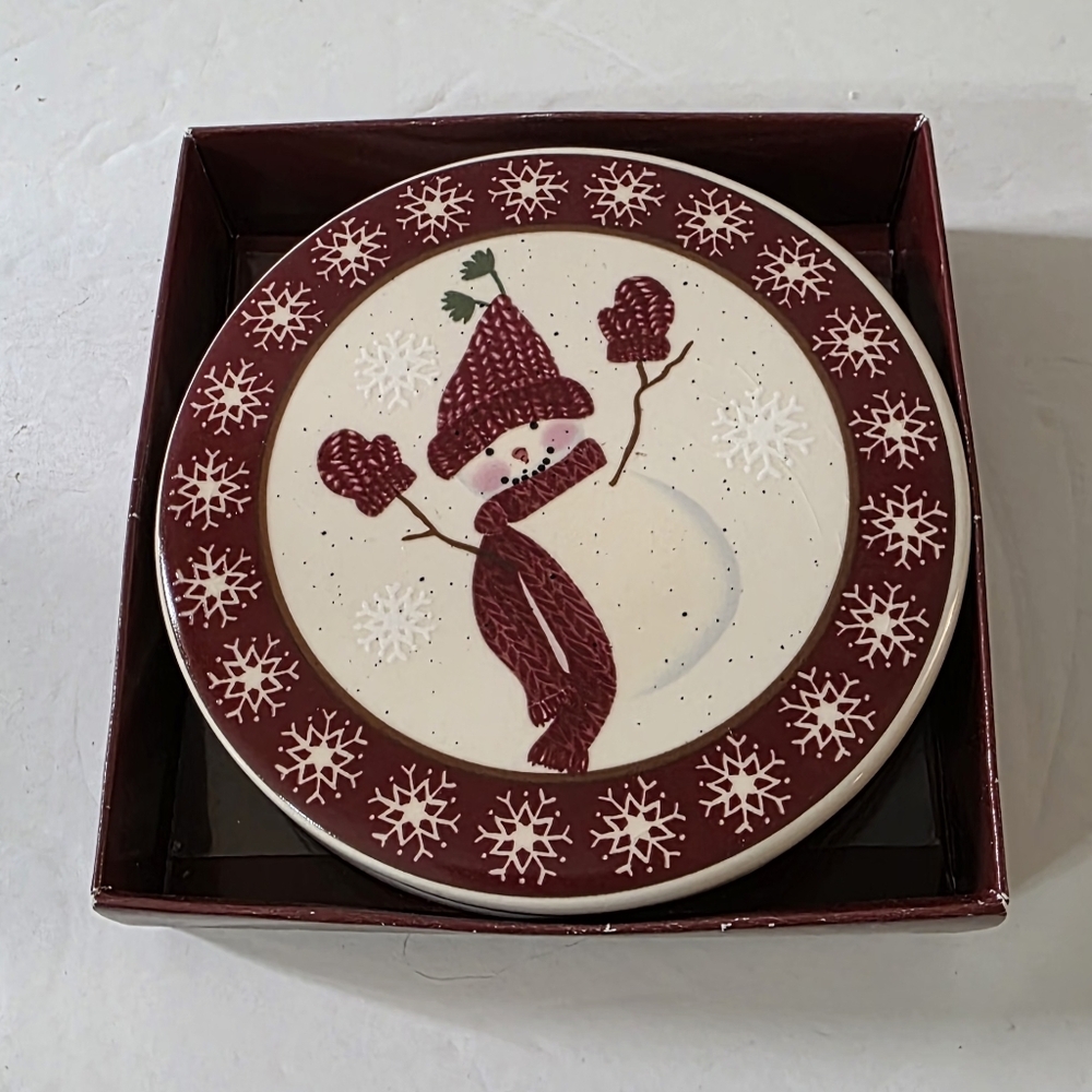 St. Nicholas Square Winter Wishes Coaster Set